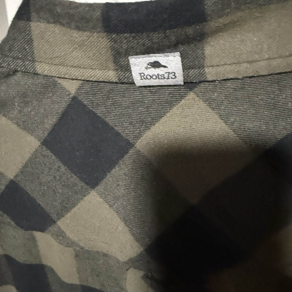Roots73 Black/green Flannel Men's 2XL With OLM Embrodiery - Picture 7 of 7